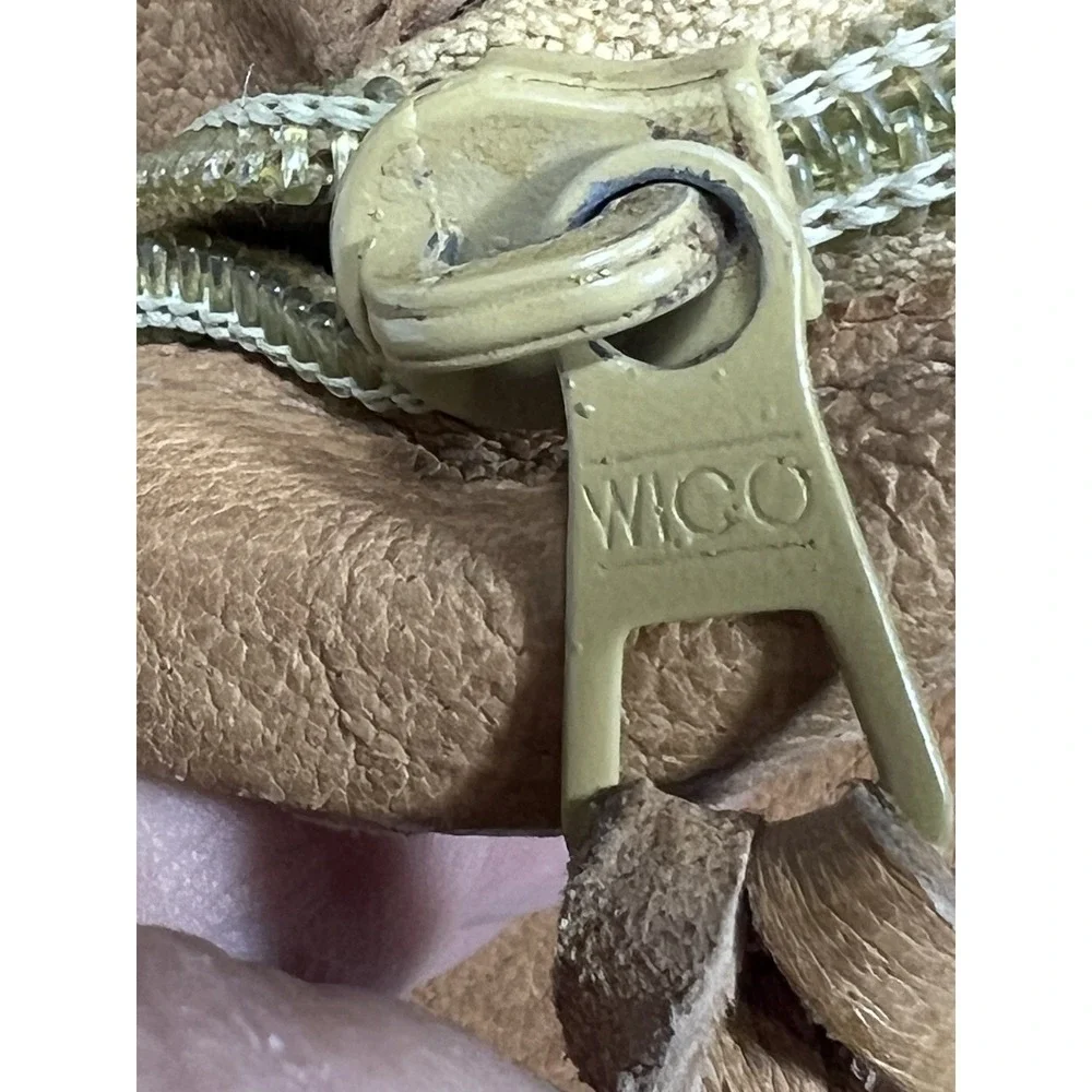 VINTAGE 70'S BOHO RUCKSACK CAMEL BROWN LEATHER BACKPACK UNBRANDED‎